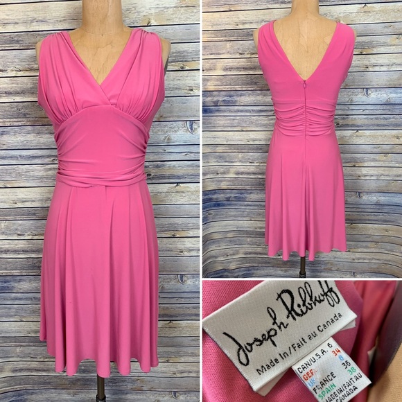 Joseph Ribkoff Pink Dress Size Small - Picture 1 of 4